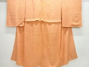 アンティーク　錦紗鱗模様単衣長襦袢